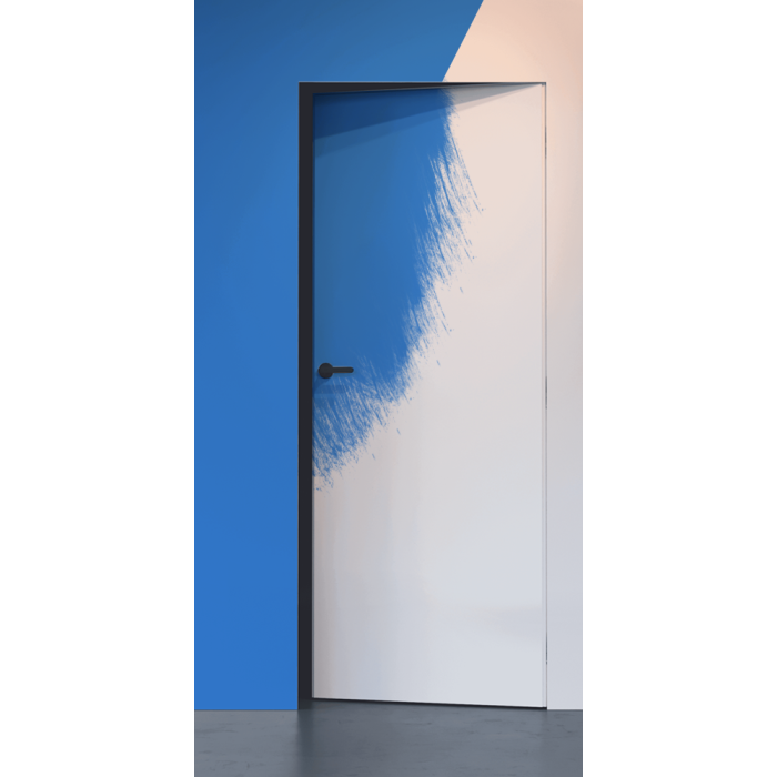 Primed Door Example For Painting In Blue Modern Interior Door by Belldinni