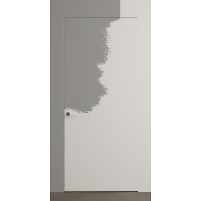 Primed Door Example For Painting In Grey
