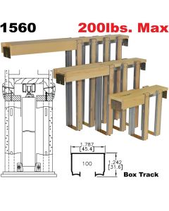 JOHNSON HARDWARE 1560 POCKET DOOR FRAME FOR 2*6 STUD WALLS 15603080 96" (8'-0") MAX. DOOR HEIGHT