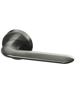 DOOR HANDLE PREMIUM EXCALIBUR ROUND ROSETTE BPVD-77 GRAPHITE NICKEL