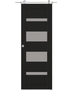 Avon 07-01 Vetro Black Matte Barn doors
