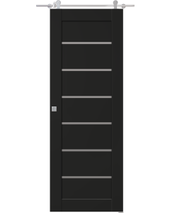 Avon 07-02 Vetro Black Matte Barn doors