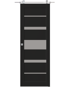 Avon 07-03 Vetro Black Matte Barn doors