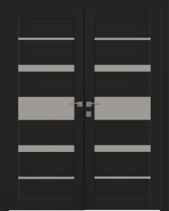 Avon 07-03 Vetro Black Matte Double doors