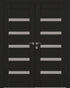 Avon 07-04 Vetro Black Matte Double doors