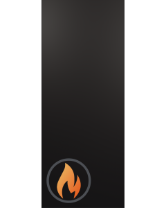 DOOR SLAB 20 MIN FIRE RATED BLACK MATTE 36" X 80" X 1 3/4"