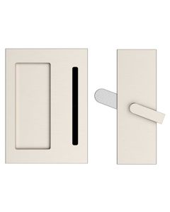 EMTEK BARN PRIVACY LOCK WITH FLUSH PULL PRIVACY SATIN NICKEL (US15) 222202