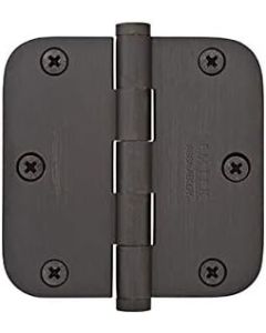 3 1/2" X 3 1/2" RESIDENTIAL DUTY HINGE WITH 5/8" RADIUS CORNERS 91033 US19 (FLAT BLACK)