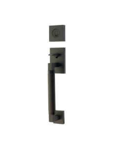 EMTEK HERCULES KNURLED SECTIONAL DUMMY 4207 FLAT BLACK US19