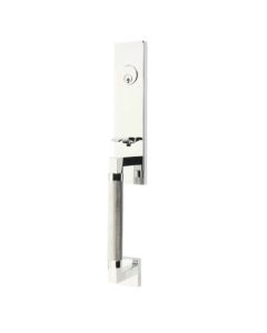 EMTEK HERCULES KNURLED MONOLITHIC DUMMY 4208 POLISHED CHROME US26