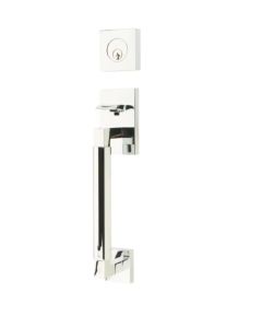 EMTEK HERCULES SMOOTH SECTIONAL SINGLE CYLINDER KEYD 4214 POLISHED CHROME