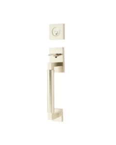 EMTEK HERCULES SMOOTH SECTIONAL SINGLE CYLINDER KEYD 4214 SATIN NICKEL US15