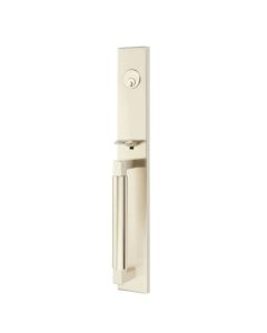 EMTEK HERCULES SMOOTH FULL LENGTH SINGLE CYLINDER KEYD 4216 SATIN NICKEL US15