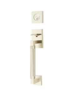 EMTEK HERCULES KNURLED SECTIONAL SINGLE CYLINDER KEYD 4217 SATIN NICKEL US15