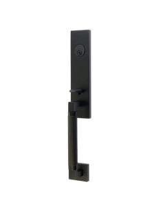 EMTEK HERCULES KNURLED MONOLITHIC SINGLE CYLINDER KEYD 4218 FLAT BLACK US19