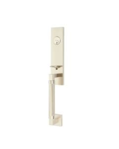 EMTEK HERCULES KNURLED MONOLITHIC SINGLE CYLINDER KEYD 4218 SATIN NICKEL US15