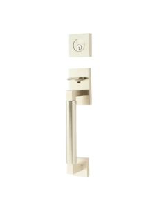 EMTEK HERCULES SMOOTH SECTIONAL DOUBLE CYLINDER KEYD 4224 SATIN NICKEL US15