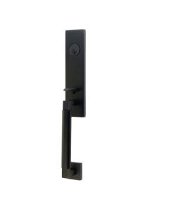 EMTEK HERCULES SMOOTH MONOLITHIC DOUBLE CYLINDER KEYD 4225 FLAT BLACK US19