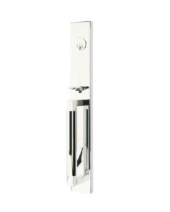 EMTEK HERCULES SMOOTH FULL LENGTH DOUBLE CYLINDER KEYD 4226 POLISHED CHROME US26