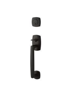 EMTEK URBAN MODERN SECTIONAL SINGLE CYLINDER KEYD 4715 FLAT BLACK US19