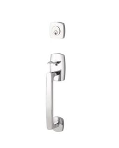EMTEK URBAN MODERN SECTIONAL SINGLE CYLINDER KEYD 4715 POLISHED CHROME US26