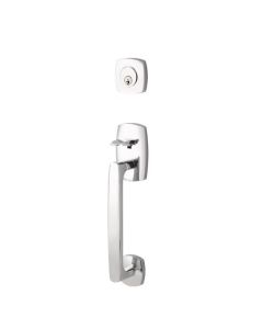 EMTEK URBAN MODERN SECTIONAL DOUBLE CYLINDER KEYD 4725 POLISHED CHROME US26
