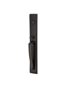 EMTEK ORION SINGLE CYLINDER KEYD 4816 FLAT BLACK US19
