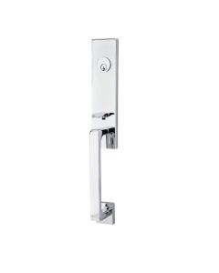 EMTEK DAVOS SINGLE CYLINDER KEYD 4818 POLISHED CHROME US26