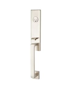 EMTEK DAVOS SINGLE CYLINDER KEYD 4818 SATIN NICKEL US15
