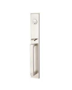 EMTEK LAUSANNE SINGLE CYLINDER KEYD 4819 SATIN NICKEL US15