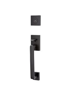 EMTEK BADEN SINGLE CYLINDER KEYD 4820 FLAT BLACK US19