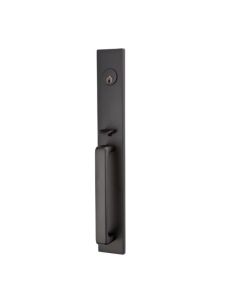 EMTEK LAUSANNE DOUBLE CYLINDER KEYD 4829 FLAT BLACK US19
