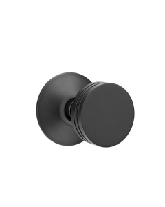 EMTEK ROUND KNOB WITH MODERN ROSETTE DUMMY FLAT BLACK (US19) 5057