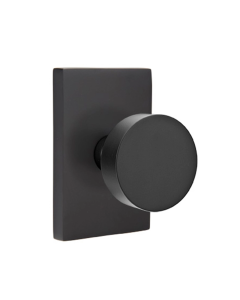 EMTEK BRISTOL GLASS KNOB WISHIRE ROSETTE 8261 POLISHED NICKEL US14 PRIVACY