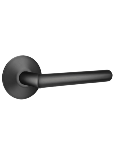 EMTEK STUTTGART LEVER WITH MODERN ROSETTE DUMMY FLAT BLACK (US19) 5057