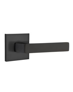 EMTEK DUMONT LEVER WITH SQUARE ROSETTE DUMMY FLAT BLACK (US19) 5050