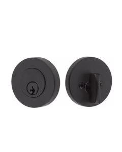 EMTEK MODERN DISC DEADBOLT DOUBLE CYLINDER 8323 FLAT BLACK US19