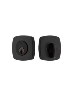EMTEK URBAN MODERN DEADBOLT DOUBLE CYLINDER 8326 FLAT BLACK US19