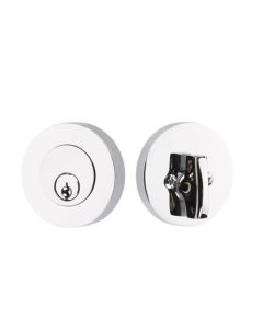 EMTEK MODERN DISC DEADBOLT SINGLE CYLINDER 8423 POLISHED CHROME US26