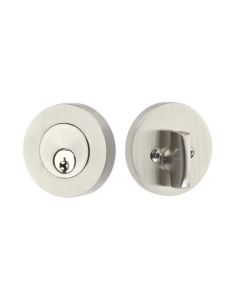 EMTEK MODERN DISC DEADBOLT SINGLE CYLINDER 8423 SATIN NICKEL US 15