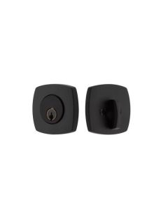 EMTEK URBAN MODERN DEADBOLT SINGLE CYLINDER 8426 FLAT BLACK US19