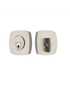 EMTEK URBAN MODERN DEADBOLT SINGLE CYLINDER 8426 SATIN NICKEL US 15