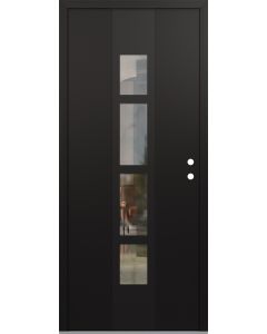 DIAMOND A10 36" X 96" BLACK/BLACK CLEAR GLASS PANEL BLACK LHI