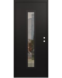 DIAMOND A11 36" X 96" BLACK/BLACK CLEAR GLASS PANEL BLACK LHI