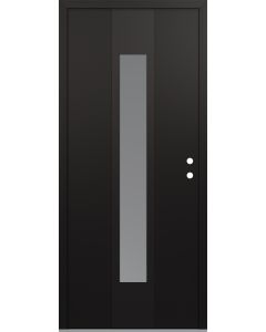 DIAMOND A1 36" X 80" BLACK/WHITE FROSTED GLASS PANEL BLACK LHI