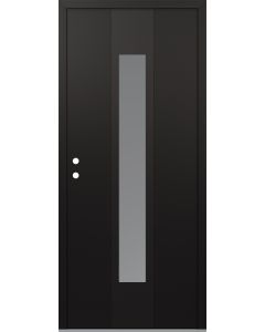 DIAMOND A1 36" X 80" BLACK/WHITE FROSTED GLASS PANEL BLACK RHI