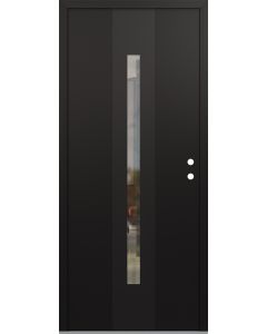 DIAMOND A2 36" X 96" BLACK/BLACK CLEAR GLASS PANEL BLACK LHI