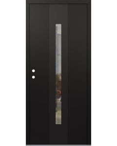 DIAMOND A2 36" X 96" BLACK/BLACK CLEAR GLASS PANEL BLACK RHI