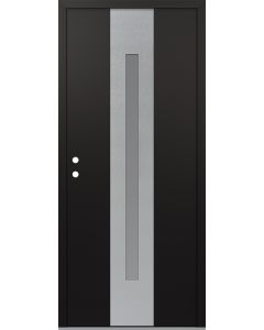 DIAMOND A2 36" X 96" BLACK/WHITE FROSTED GLASS PANEL STAINLESS STEEL RHI