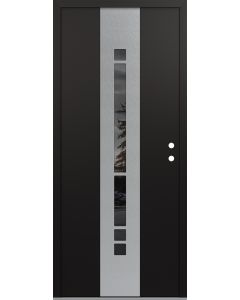 DIAMOND A3 36" X 96" BLACK/BLACK MIRRORED GLASS PANEL STAINLESS STEEL LHI